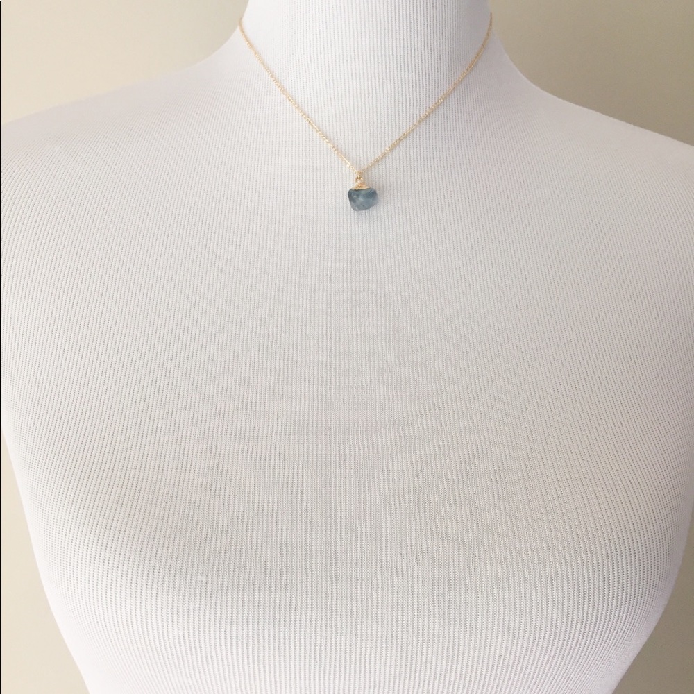 ❗️LAST❗️Raw Fluorite 14K Gold Necklace - Picture 8 of 8